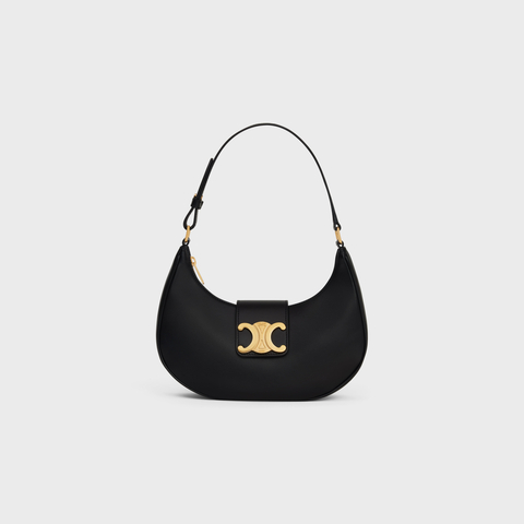AVA TRIOMPHE SOFT BAG IN SMOOTH CALFSKIN BLACK